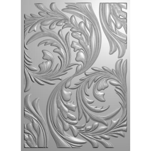 Crafter's Companion 3D Textured Embossing Folders 5x7 Inch Carved Wood (CC-EF5-3D-CAWO)