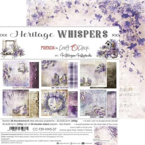 Craft O'Clock Heritage Whispers 8x8 Inch Paper Set (CC-F39-HWS-07)