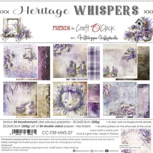 Craft O'Clock Heritage Whispers 8x8 Inch Paper Set (CC-F39-HWS-07)