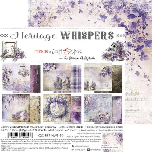 Craft O'Clock Heritage Whispers 6x6 Inch Paper Set (CC-F39-HWS-10)