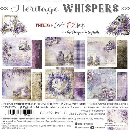 Craft O'Clock Heritage Whispers 6x6 Inch Paper Set (CC-F39-HWS-10)