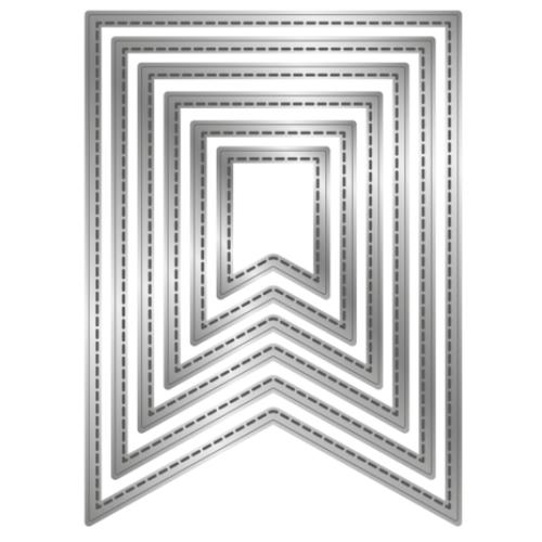 Crafter's Companion Stitched Edge Metal Die Pennant Flags (CC-MD-SEPF)