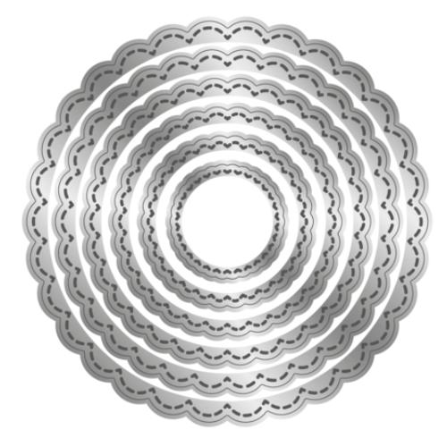 Crafter's Companion Stitched Edge Metal Die Scalloped Circles (CC-MD-SESC)