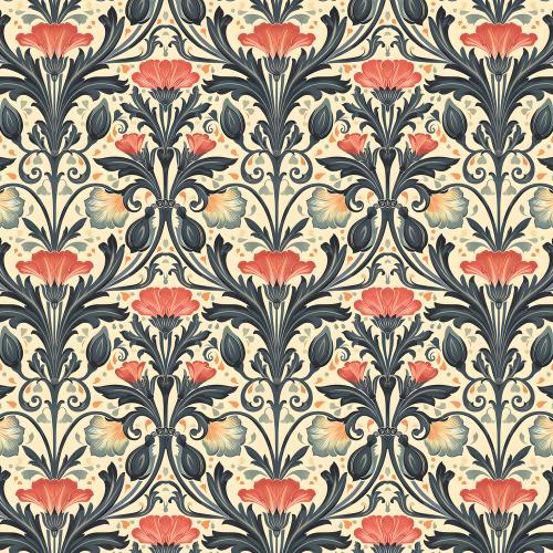 Crafter's Companion Textured Pad 8x8 Inch Special Finish Pad - Heritage Florals (CC-SPFPAD8-HEFL)