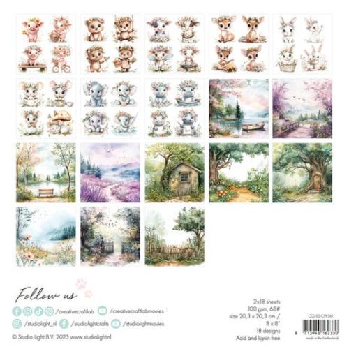 Creative Craftlab Let Yourself Bloom Essentials Collage Paper Pad (CCL-ES-CPP361)