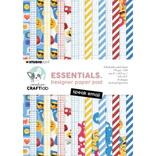 Creative Craftlab Speak Emoji Essentials Designer Paper Pad (CCL-ES-DPP390)