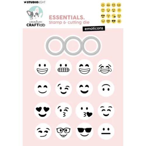 Creative Craftlab Emoticons Essentials Stamp & Cutting Die (CCL-ES-SCD95)