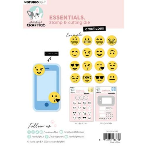 Creative Craftlab Emoticons Essentials Stamp & Cutting Die (CCL-ES-SCD95)