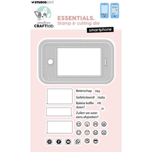 Creative Craftlab Smartphone Essentials Stamp & Cutting Die (CCL-ES-SCD96)