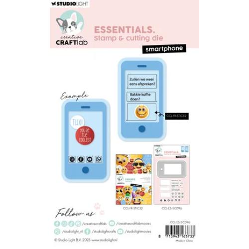 Creative Craftlab Smartphone Essentials Stamp & Cutting Die (CCL-ES-SCD96)