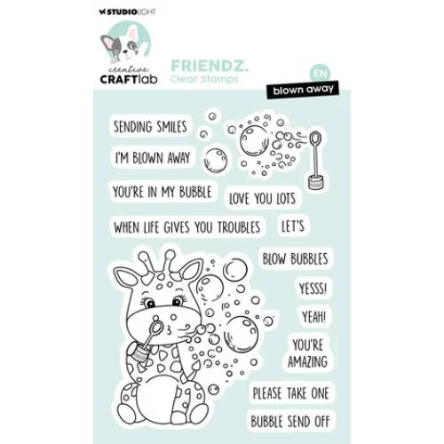 Creative Craftlab Friendz Clear Stamp Blown Away EN (CCL-FR-STAMP864)