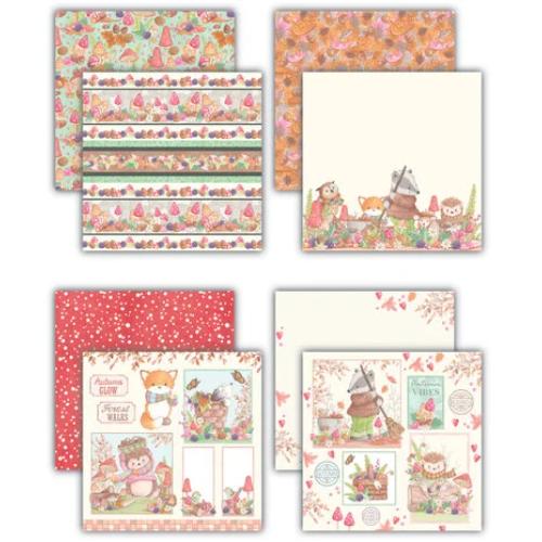 Craft Consortium Tales from Oak Wood 8x8 Inch Premium Paper Pad (CCLPAD001)