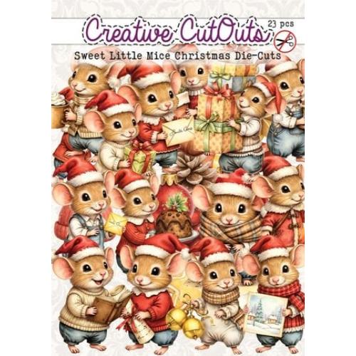 Creatief Art Sweet Little Mice Christmas Die-Cuts Creative CutOuts (23pcs) (CCODC-002-02)