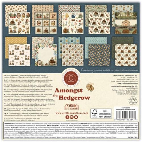Craft Consortium Amongst the Hedgerow 12x12 Inch Premium Paper Pad (CCPPAD048) - Postage as per Actual