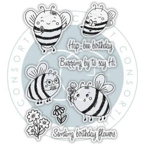 Craft Consortium Amongst the Hedgerow A6 Clear Photopolymer Stamps Buzzing (CCSTMP098)