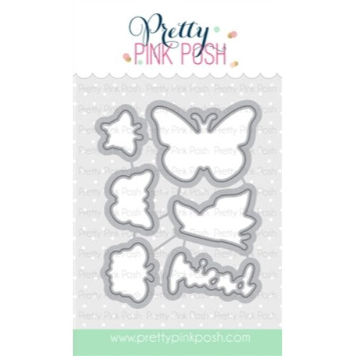Pretty Pink Posh - Butterfly Friends coordinating dies