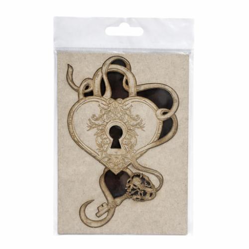 The Dusty Attic - Key to My Heart Chipboard - DA12142