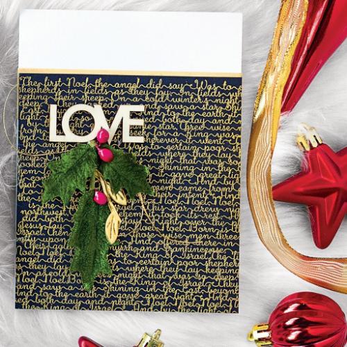 Hero Arts - Noel Print Bold Prints Cling Rubber Stamp