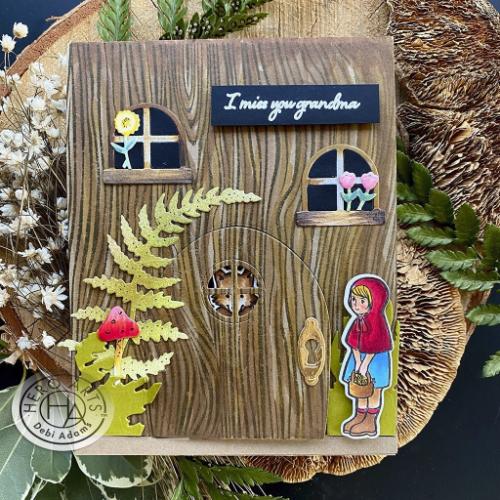 Hero Arts - Woodgrain Bold Prints Cling Rubber Stamp