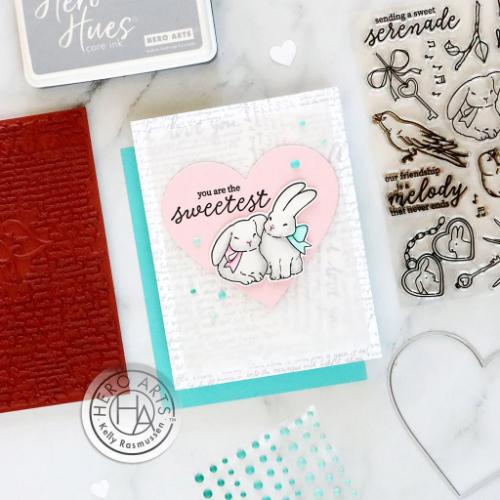 Hero Arts - Ode to Andy Warhol Script Bold Prints Cling Rubber Stamp