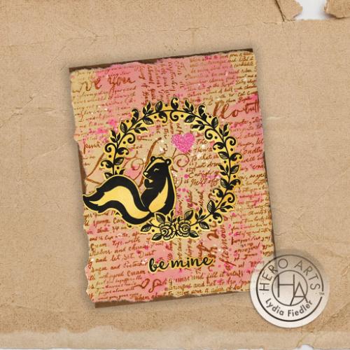 Hero Arts - Ode to Andy Warhol Script Bold Prints Cling Rubber Stamp