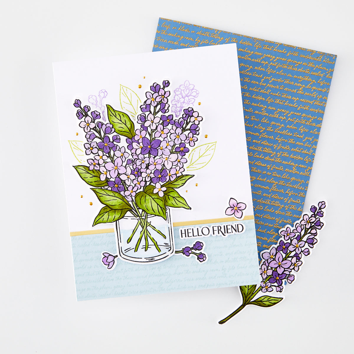 Hero Arts Birdsong Script Cling Stamp