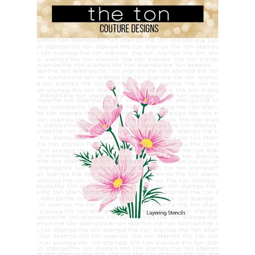 The Ton Stamps - Climbing Cosmos Layering Stencils