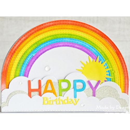 Crealies Crea-Nest-Lies XXL Dies No. 139 Wide Arch with Double Stitch Lines (CLNESTXXL139)