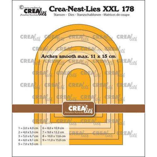Crealies Crea-Nest-Lies XXL Dies No. 178 Arches Smooth (CLNestXXL178)