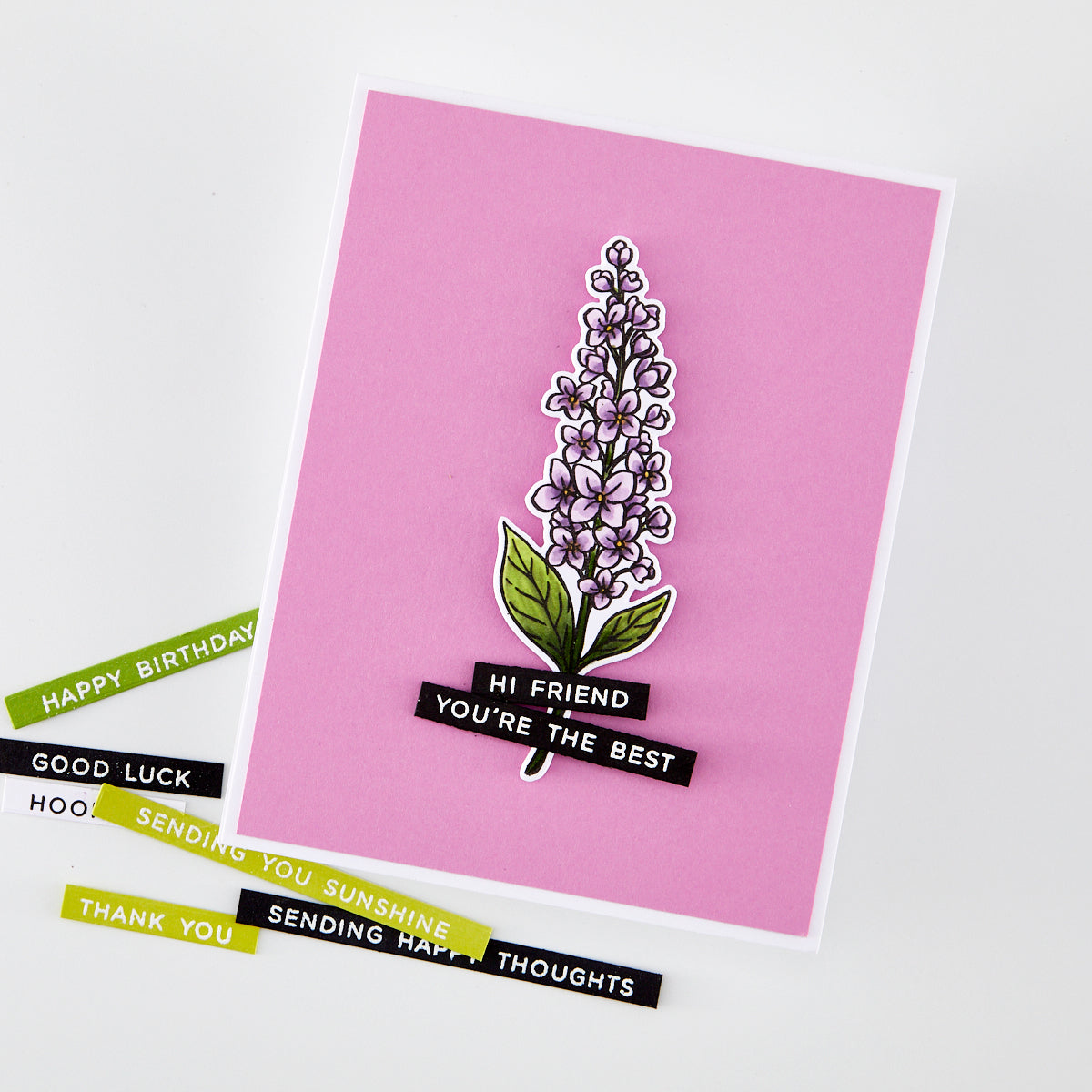 Hero Arts Everyday Sentiment Strips 2 Clear Stamp Set