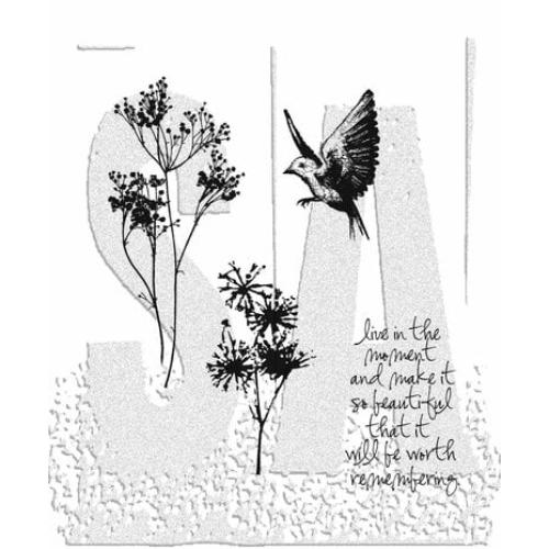 Stampers Anonymous Nature's Moments Tim Holtz Cling Stamps (CMS001)
