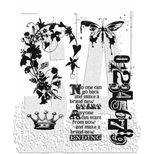 Stampers Anonymous Fairytale Frenzy Tim Holtz Cling Stamps (CMS058)