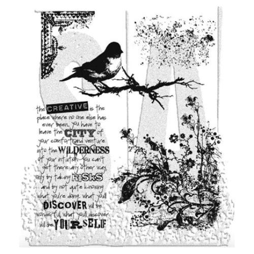 Stampers Anonymous Urban Tapestry Tim Holtz Cling Stamps (CMS061)