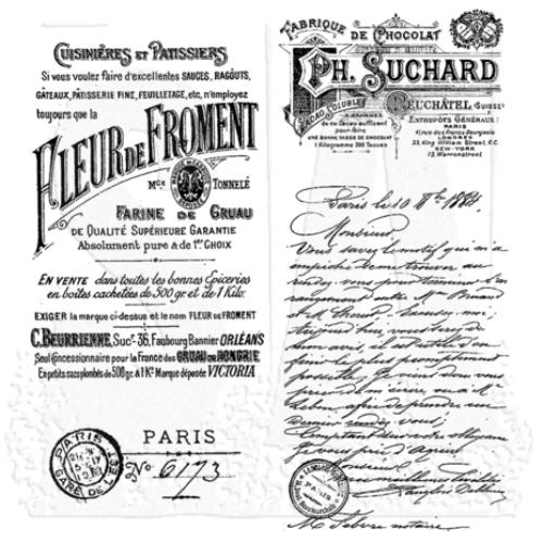 Stampers Anonymous French Marketplace Tim Holtz Cling Stamps (CMS071)