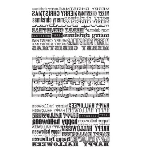 Stampers Anonymous Seasonal Reflections Tim Holtz Cling Stamps (CMS112)