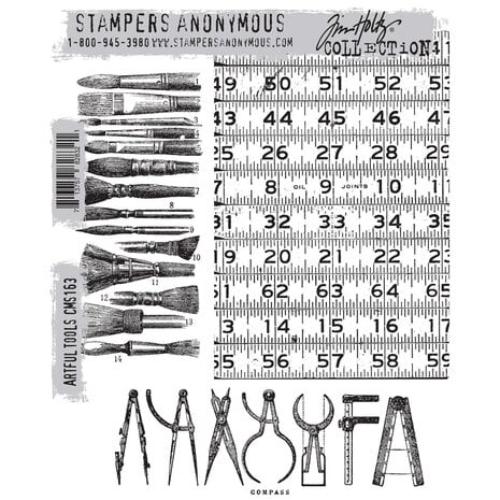 Stampers Anonymous Artful Tools Tim Holtz Cling Stamps (CMS163)