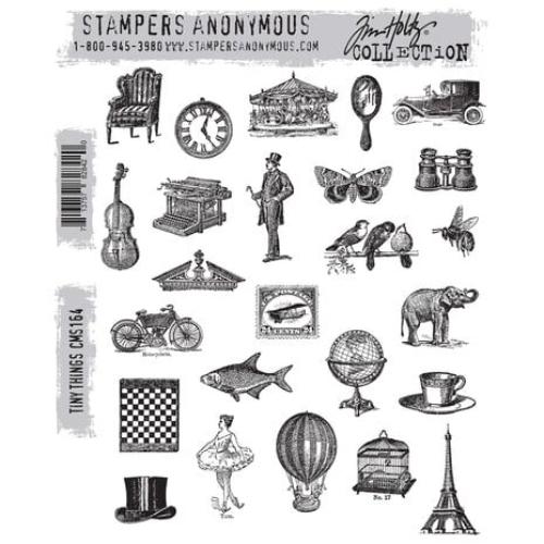 Stampers Anonymous Tiny Things Tim Holtz Cling Stamps (CMS164)