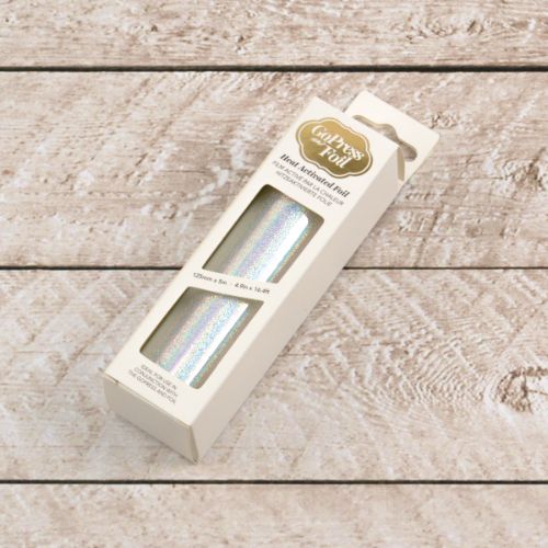 Couture Creations - Foil - Silver (Iridescent Digital Pattern) - Heat activated