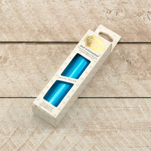 Couture Creations - Foil - Cyan (Iridescent Sparks Pattern) - Heat activated