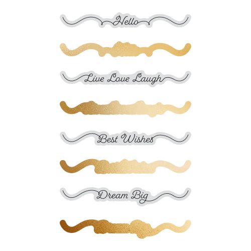 Couture Creations - Sentiment Stamp and Die Set - Elegance - Live and Laugh Mini (4pc)