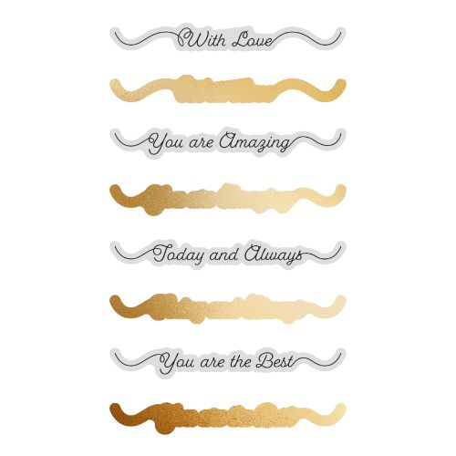 Couture Creations - Sentiment Stamp and Die Set - Elegance - With Love Mini (4pc)