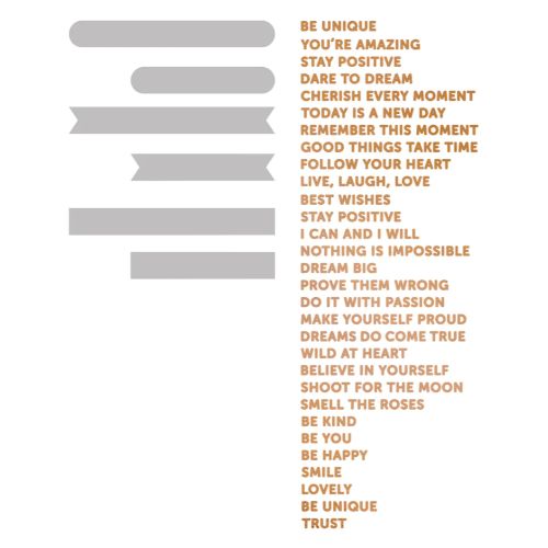 Couture Creations - Hotfoil Stamp and Die Set - Elegance - Dare to Dream (36pc)