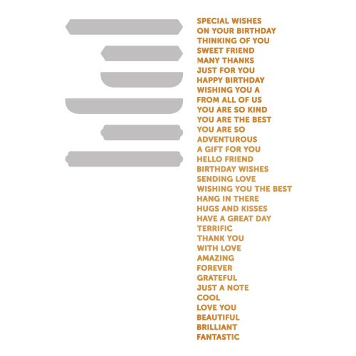 Couture Creations - Hotfoil Stamp and Die Set - Elegance - Sending Love (39pc)