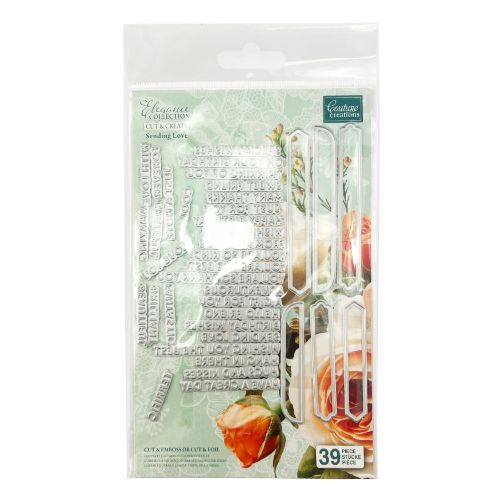 Couture Creations - Hotfoil Stamp and Die Set - Elegance - Sending Love (39pc)