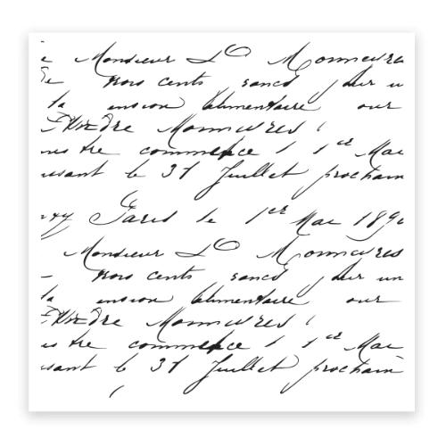 Couture Creations - Vintage Tea Collection - Stamp - Vintage Letter