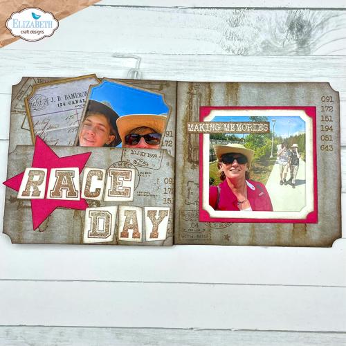 Elizabeth Craft Designs Remember Moments A5 Stamps Wonky Letters (CS360)
