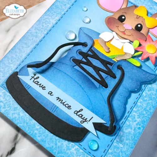 Elizabeth Craft Designs Stamps Mice Sentiments (CS387)