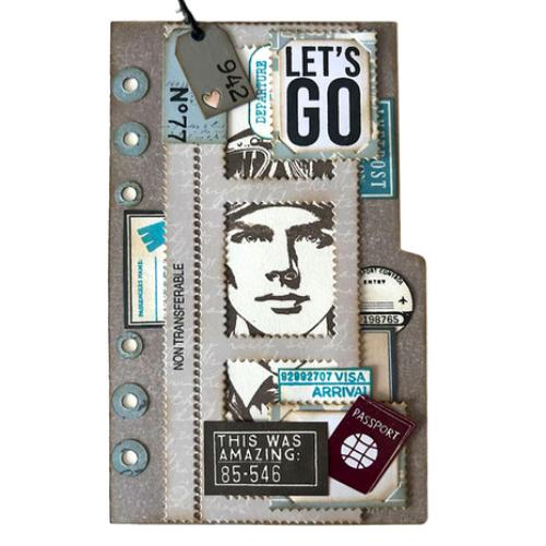 Elizabeth Craft Designs Once in a Lifetime Stamps Travel Journal (CS409)