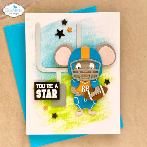 Elizabeth Craft Designs Good Times Stamps Sport Sentiments (CS412)