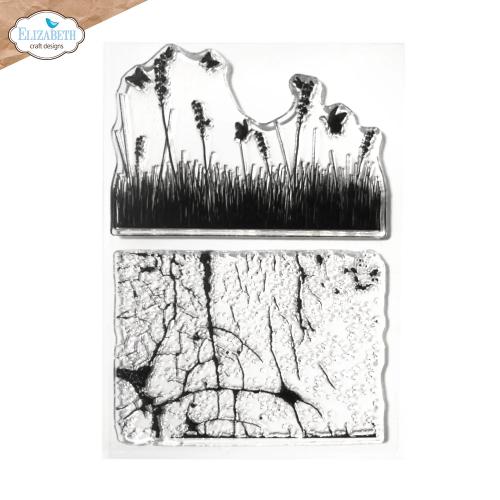 Elizabeth Craft Designs - Cracked fields Stamp Set